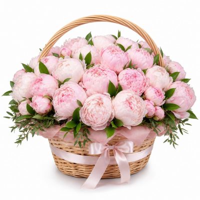 Цветы в корзинке «Зефир»