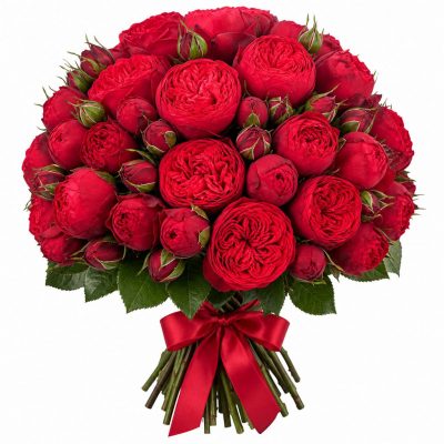 Розы Пионовидные красные
